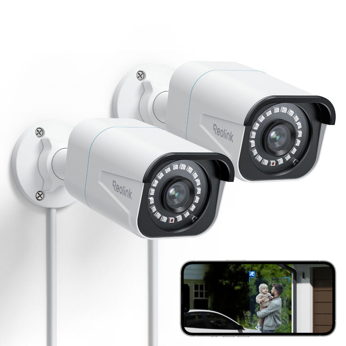 Zmodo Devices Zmodo Snap Pt 4-Pack Reolink 8MP 4K POE Security IP