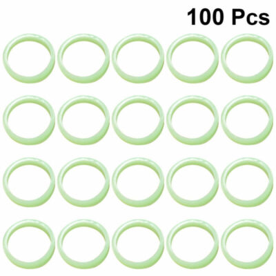100PCS Blinking Rings Finger Party Finger Toys Jelly Rings Light Up Rings Toys