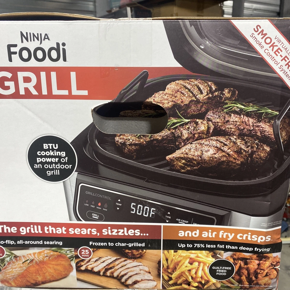 NEW Ninja Foodi 5-in-1 Indoor Grill, Air Fryer, Roast, Bake & Dehydrate  AG302