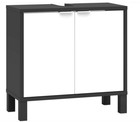 Bad Waschbeckenunterschrank | Badezimmerschrank | modern grau weiß