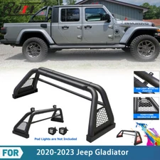 Adjustable Roll Sport Bar Chase Rack Bed Bar For 2020-2023 Jeep Gladiator Truck