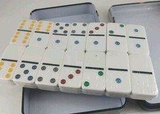 Double Six Dominoes 28 Color Dot Cardinal Boa...