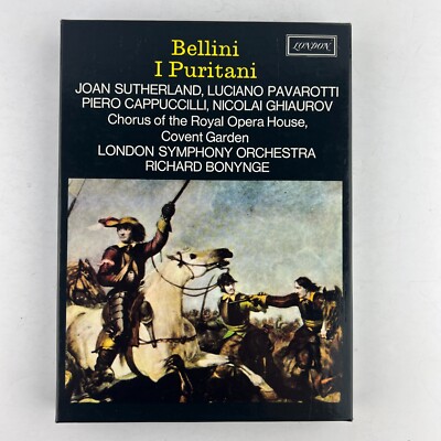 Bellini   I Puritani Pavarotti LSO 2xCassette Box Set OSA5-13111