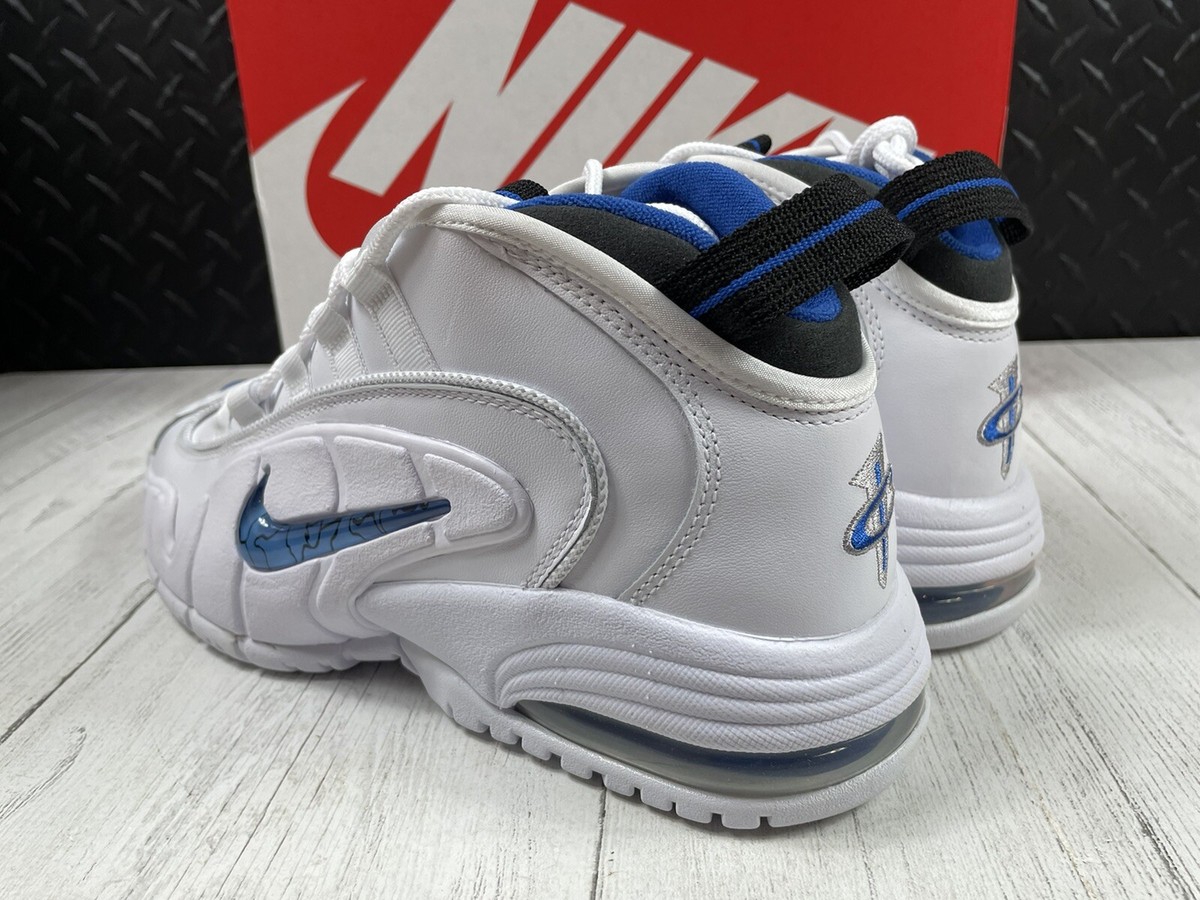 Size 10-New Nike Air Max Penny 1 Home 2022 White Royal Black Mens