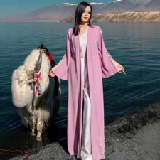 Dubai Women Open Abaya Cardigan Long Robes Kimono Islamic Turkey Caftan Ramadan