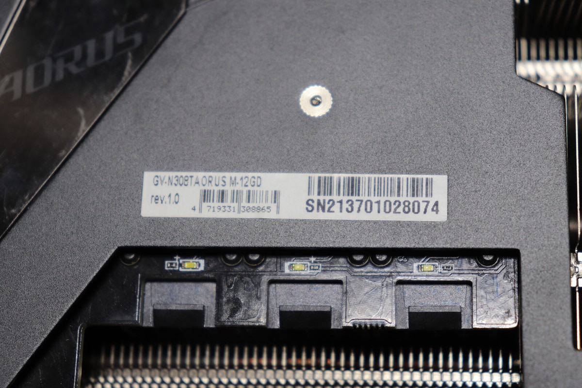 GIGABYTE AORUS GeForce RTX 3080 Ti MASTER 12GB GDDR6X