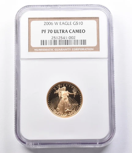 PF70 UCAM 2006-W $10 American Gold Eagle 1/4 Oz Gold NGC *5595