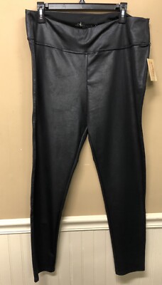 American Rag Black Textured look Leggings Size 1X NWT