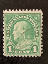 USA FRANKLIN 1CENT VERT 11 X 11 