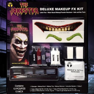 Tinsley Deluxe Makeup Kit - Jokester, Special Effects Halloween Joker Costume
