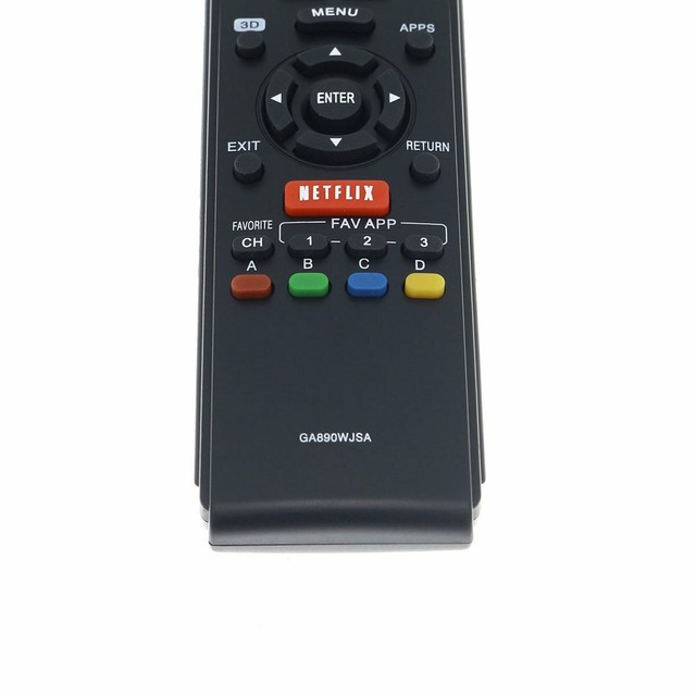 GA890WJSA Replacement TV Remote Control for Sharp Aquos Television