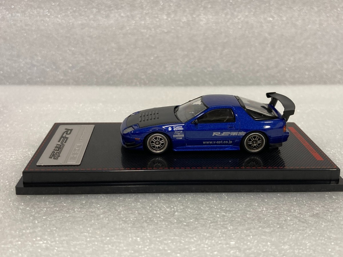 Ignition Model 1/64 IG2492 Mazda RX-7 (FC3S) RE Amemiya Blue