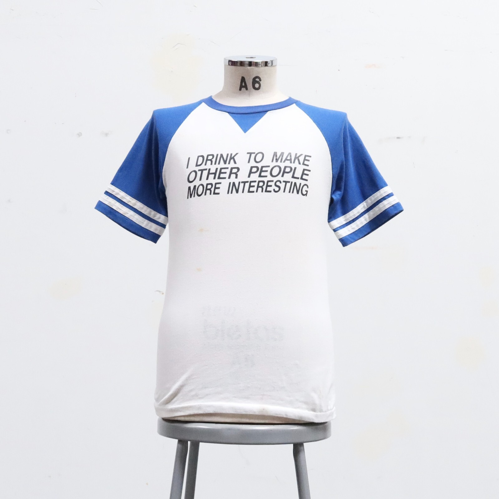 ALTRA Camicia vintage I Drink To Make Other People More Interessing taglia M made in USA