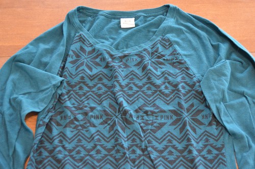 Women's PINK VICTORIA'S SECRET Long Sleeve Shirt Size Extra Small (XS) - Picture 2 of 5