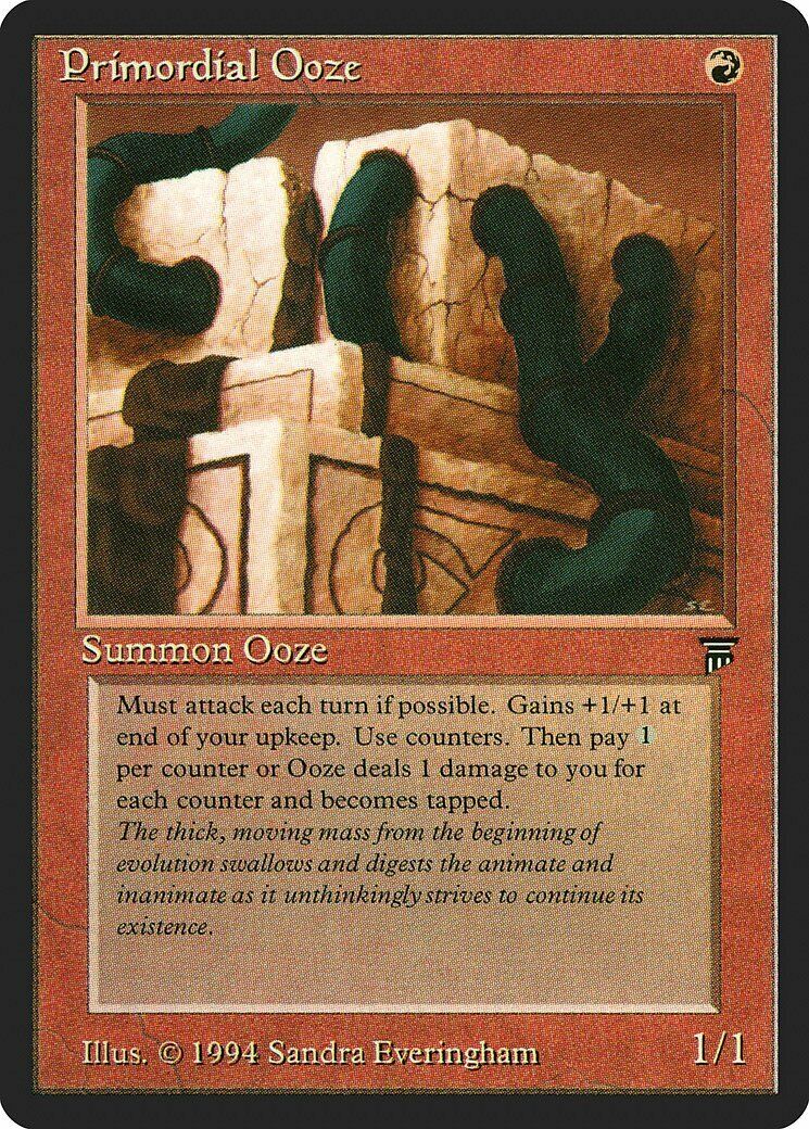 Primordial Ooze Legends NM Red Uncommon MAGIC THE GATHERING MTG CARD ABUGames