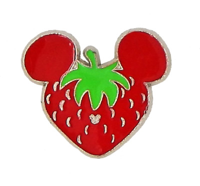 Park Food Collection Strawberry Mickey Head Shape Disney Trading Pin ~ Brand New