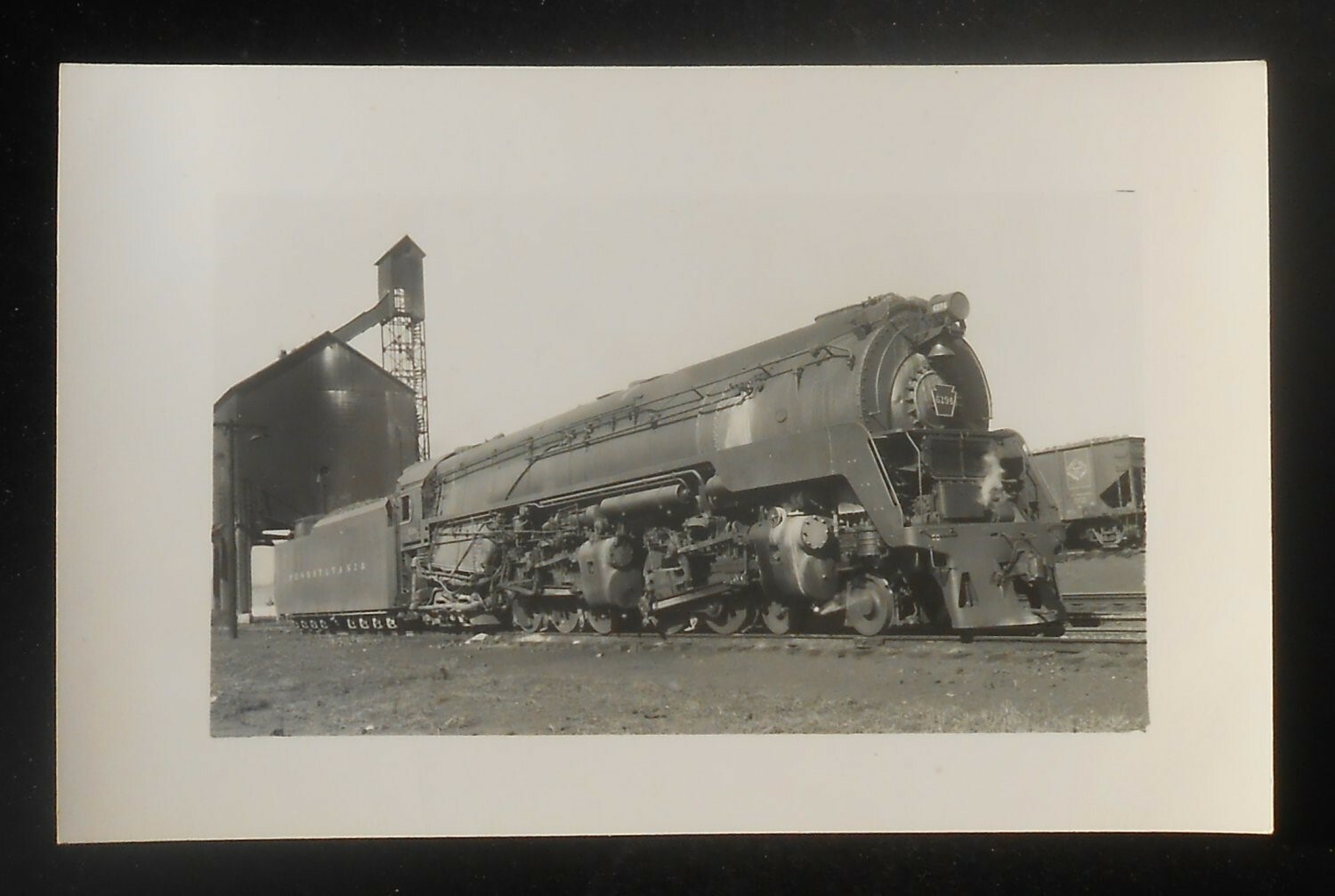 RPPC 1940s Pennsylvania Railroad Q2 Steam Engine 6194 Altoona Works