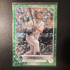 2022 Topps Update Series Green Foil #/499 Donovan Walton #US242 Seattle Mariners