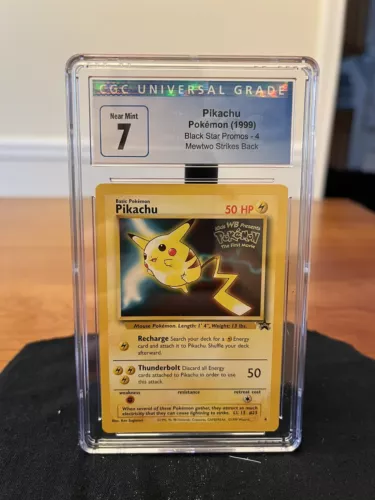 Pokemon 1999 Pikachu Black Star Promo 4 CGC Graded 7 Near Mint