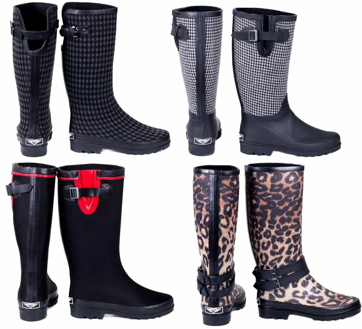 Fabric clearance rain boots