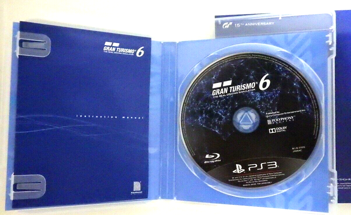 MINT DISC! Gran Turismo 6 PS3 (Sony PlayStation 3, 2013) Case & Disc  Game Tested 711719208280