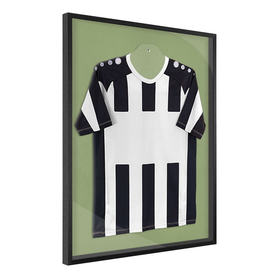 Trikotrahmen VARIO36 70x90cm Silber | Mit Bügel & Deutschland Banner | Für Fußballtrikots