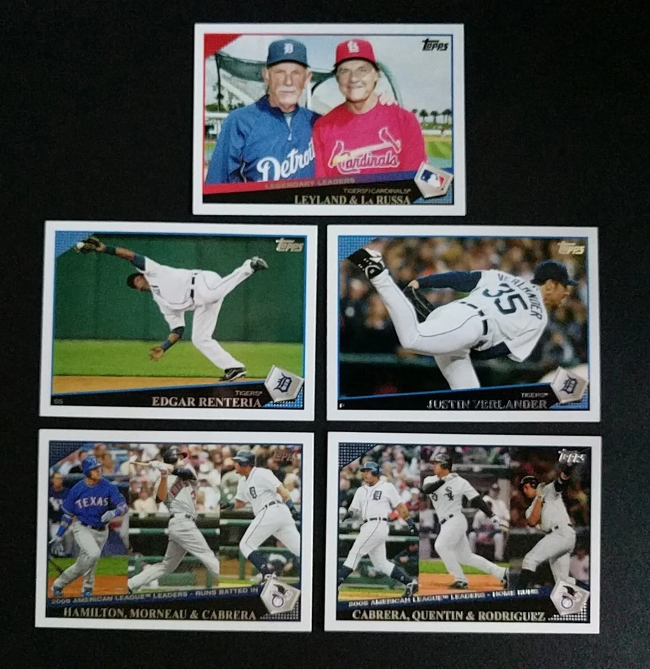 2009 Topps DETROIT TIGERS ~ 37 карт командный набор серии 1 и 2 с обновлением - Изображение 4 из 4