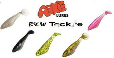  Arkie Paddle Tail Minnow 1.5in 15pk Bass Crappie Soft Bait~5 color choices~Jig