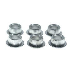 Chrome METAL Guitar Conversion Bushings Adapter Ferrules for Vintage Tuning Keys