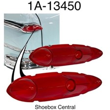 1951 Ford Shoebox Tail Light Lamp Lenses New Pair
