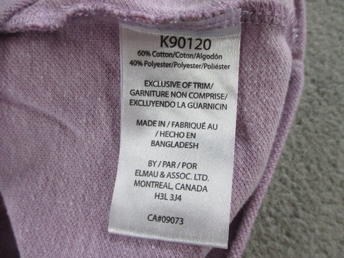 Kangol Shirt Adult Medium Purple Crewneck Embroidered Logo Casual Basic Stretch - Picture 7 of 11