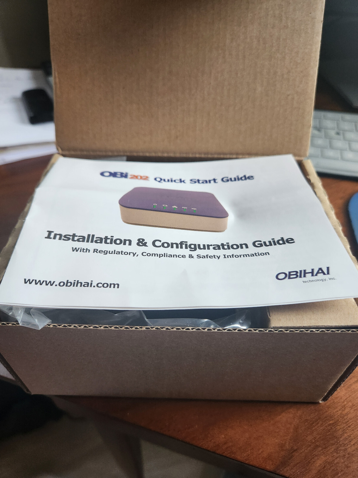 OBiHAI OBi202 2Port SIP VoIP Phone Adapter for Google Voice NEW W BOX eBay