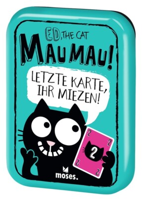 MOSES Ed, the cat Mau Mau in Metalldose mit vielen Sonderkarten