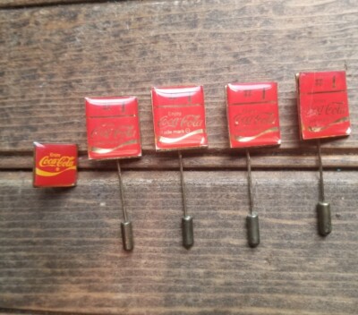 COCA COLA Racing Pin Lot / Old, some glue separation 