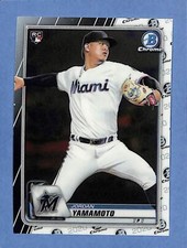2020 Bowman Chrome Jordan Yamamoto #24 Rookie RC Miami Marlins