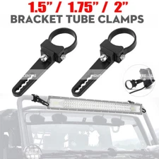 2X 1.5"/1.75"/2" Bull Bar Roll Cage Mount Bracket Tube Clamps Holder LED Light