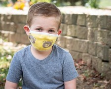 Face Mask Toddler Sized, Unisex, Yellow, Reusable, Brand New