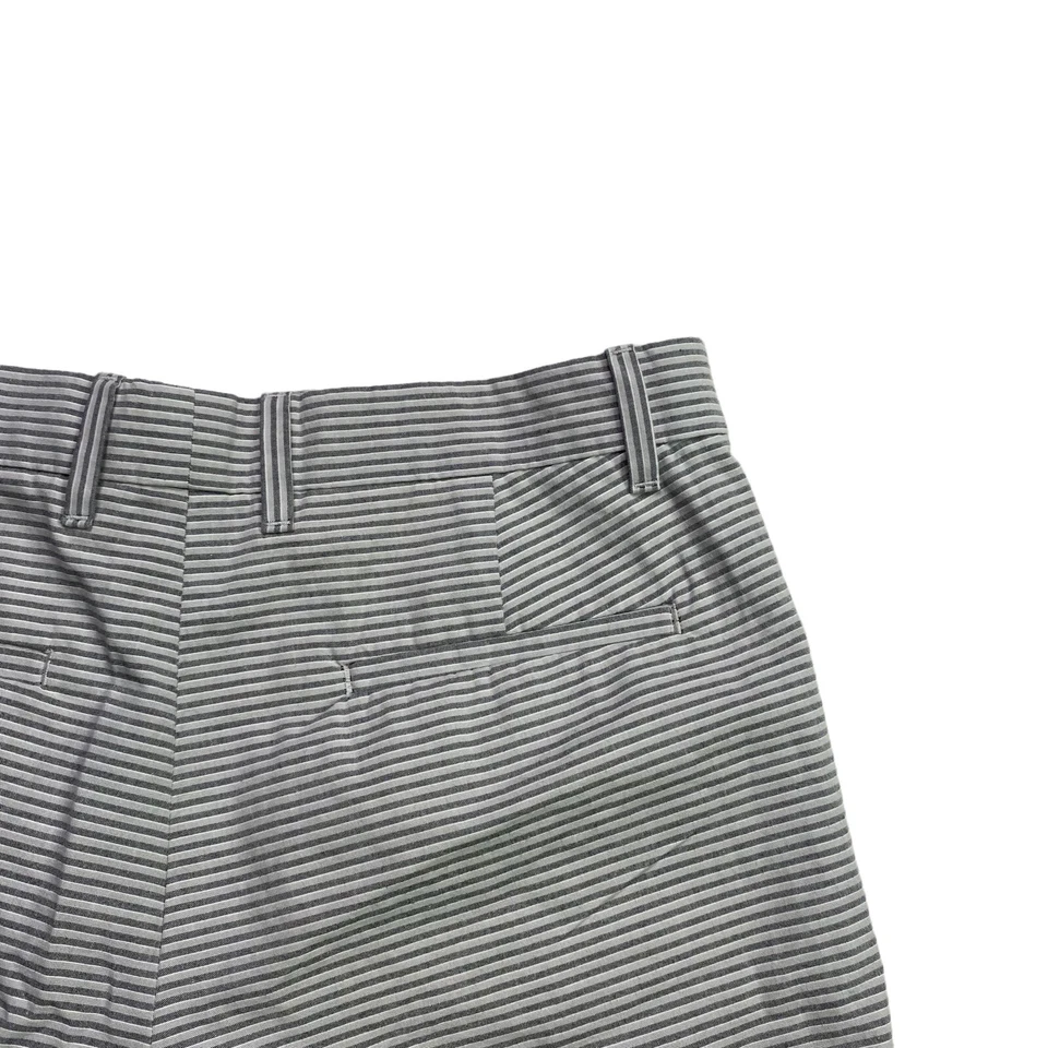 Шорты летние женские Khakis by Gap размер 4 серые в полоску китайская средняя посадка саржа - Изображение 3 из 4