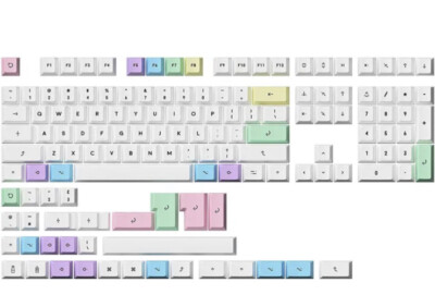 HK Gaming Dye Sublimation PBT Keycaps Milkshake