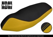 FITS GILERA RUNNER SP ST VX 50 125 CUSTOM VINYL SEAT COVER DSG3 BLACK YELLOW