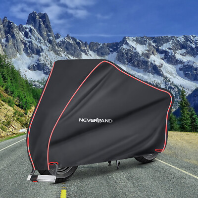 L-4XL Motorrad Abdeckplane Outdoor Motorradabdeckung Motorradplane & Reflexband