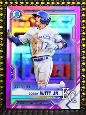 BOBBY WITT JR.  -  2021 BOWMAN CHROME PROSPECTS FUCHSIA REFRACTOR   #ED/199