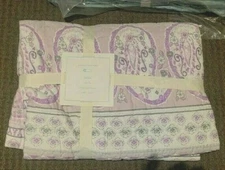 Pottery Barn Kids Keira Paisley crib toddler quilt lavender purple nursery