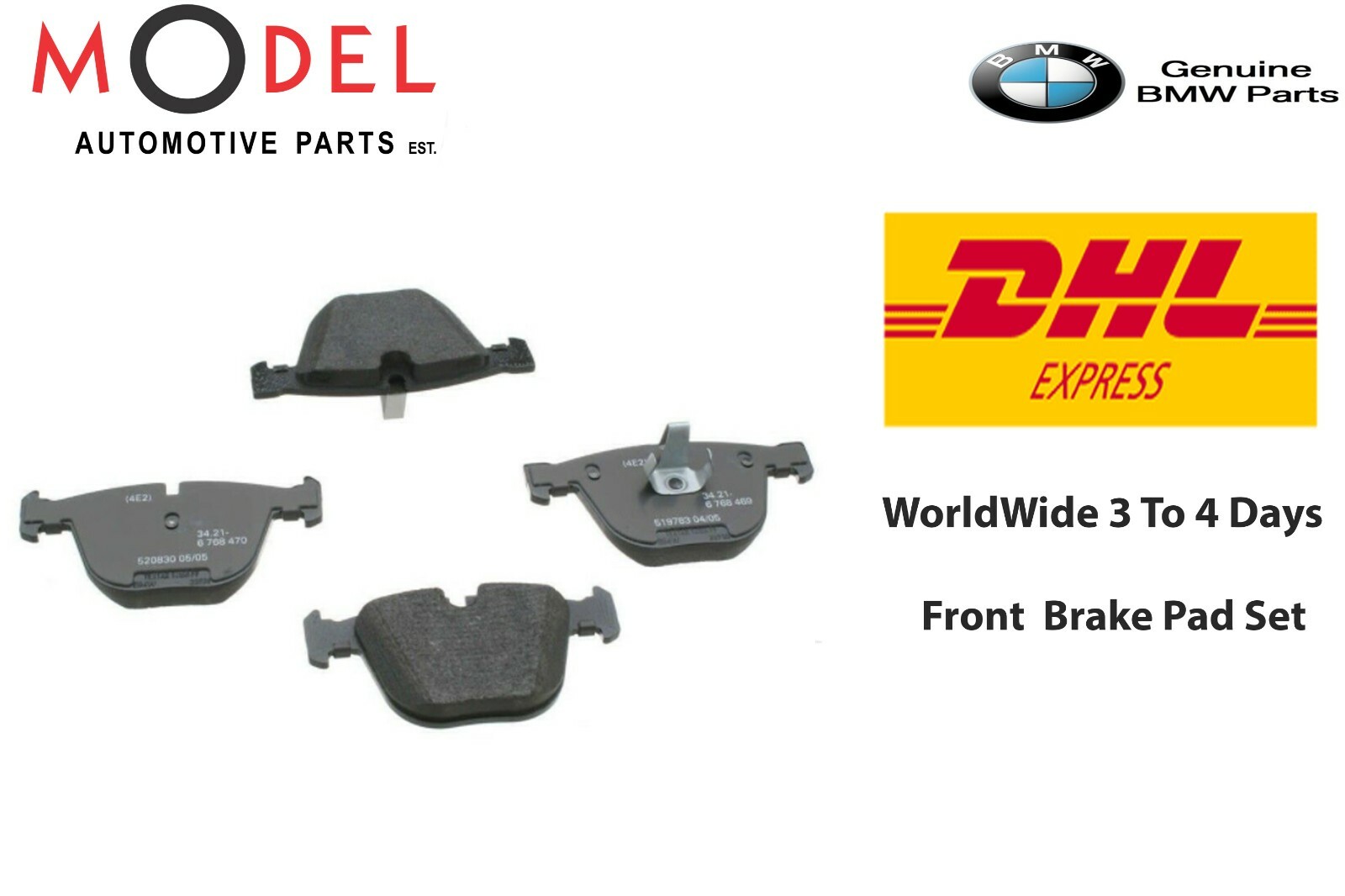 BMW Genuine Front Brake Pad Set 34216768471 / 34116794919 | eBay