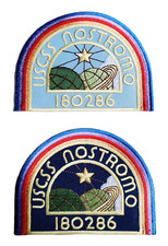 DELUXE ALIEN Movie-USSC Nostromo Officer  Enlisted Embroider 4" Patch Set of 2