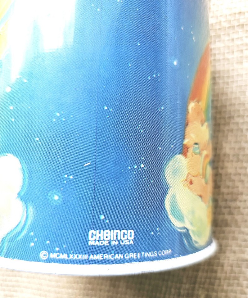 Vintage Cheinco USA Care Bears Tin Can Goodtimes Start With Treats ! 5