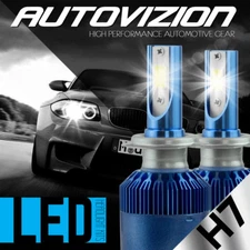 2 x H7 High Power LED Headlight Bulbs iSincer 6500K Car Single Beam CH