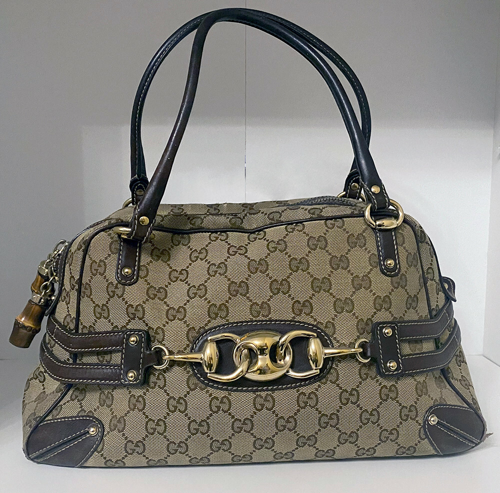 Louis Vuitton & Gucci & Hermes 雑誌セット Pre-Owned LV x YK Black Empreinte Giant Monogram On The Go