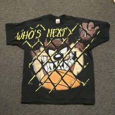 Vintage 1996 Looney Tunes Taz  Who  s Next  Freeze Basketball Space Jam Mens Med