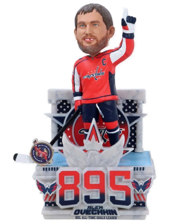 Alex Ovechkin (Washington Capitals) NHL All Time Goals Leader Moment Bobblehead